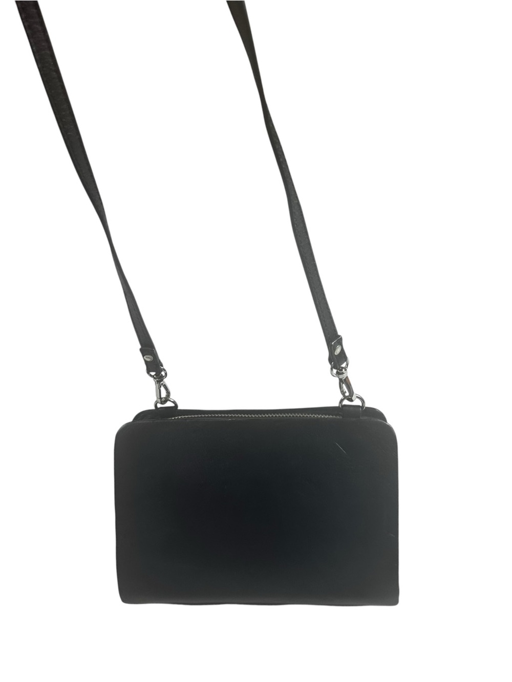 Topshop Black Studded Crossbody Bag Faux Leather Minimalist Shoulder Purse Small - Picture 4 of 9